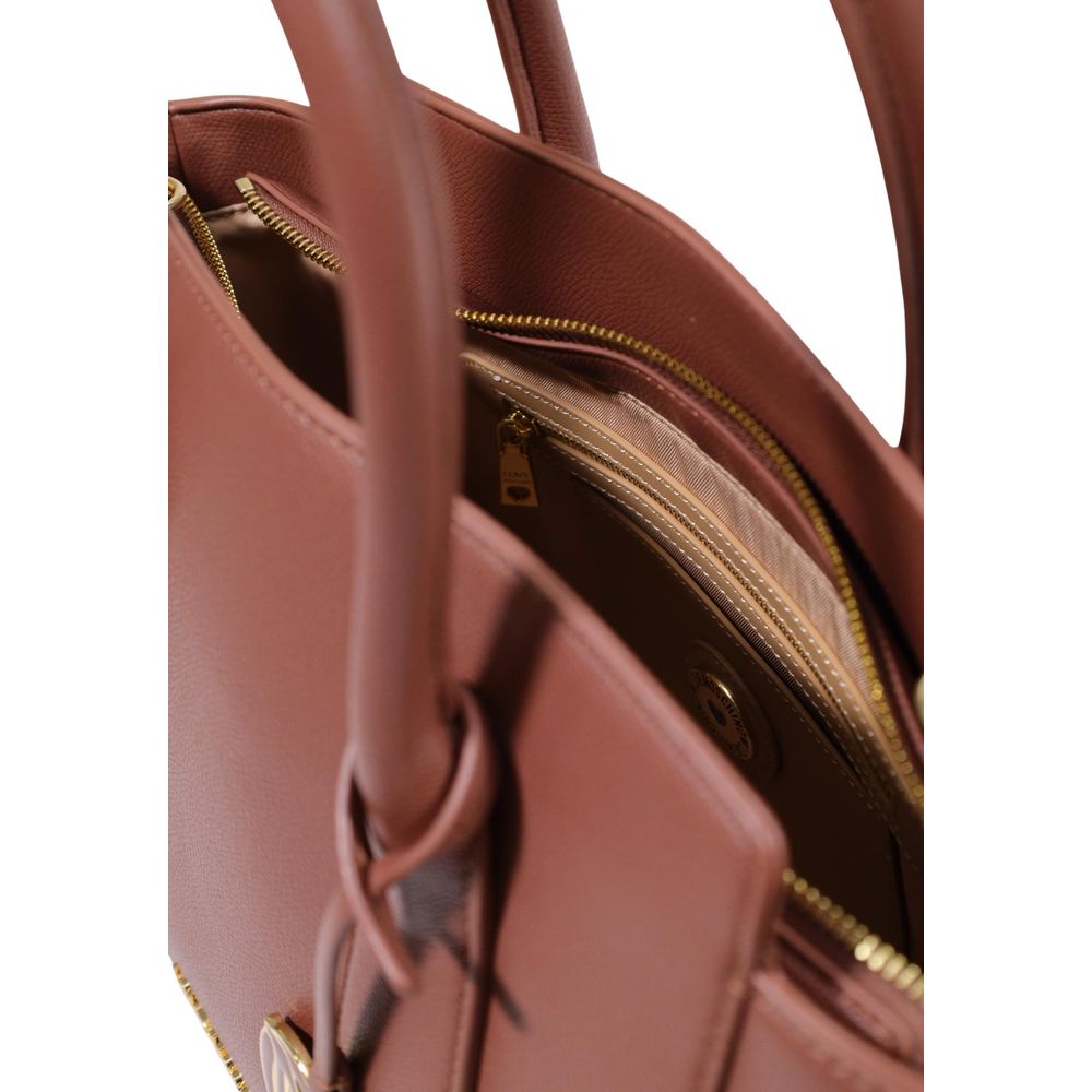 Love Moschino Braune Handtasche aus Polyethylen