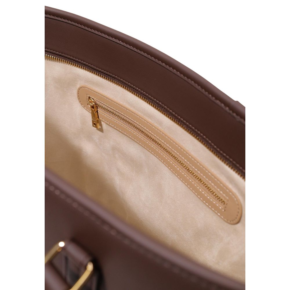 Love Moschino Braune Handtasche aus Polyethylen