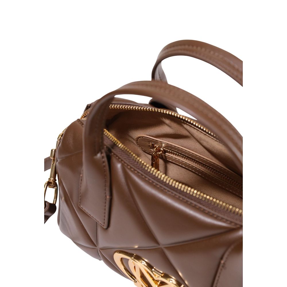 Love Moschino Braune Handtasche aus Polyethylen