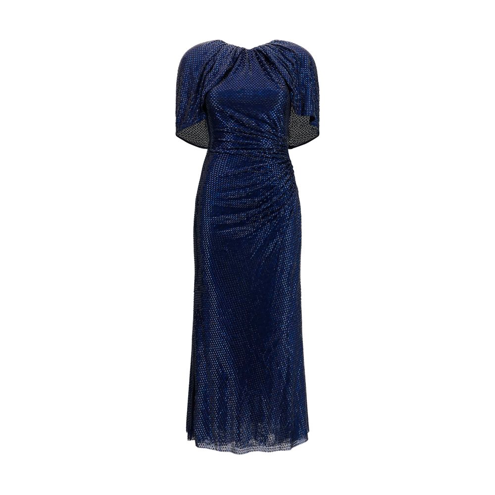 Self-Portrait Blaues Cocktailkleid aus Polyester