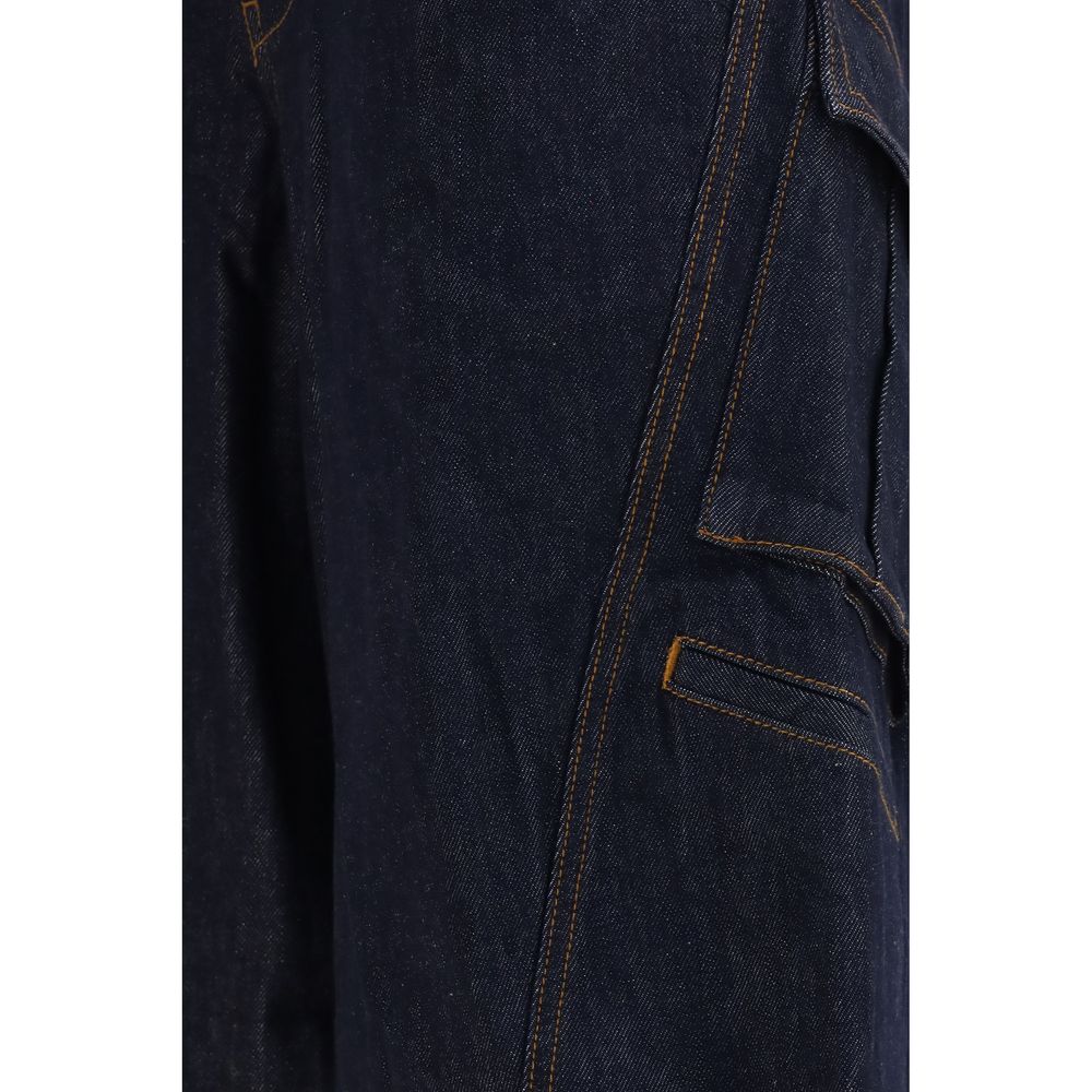 Self-Portrait Zweifarbige Cargohose aus Baumwolle