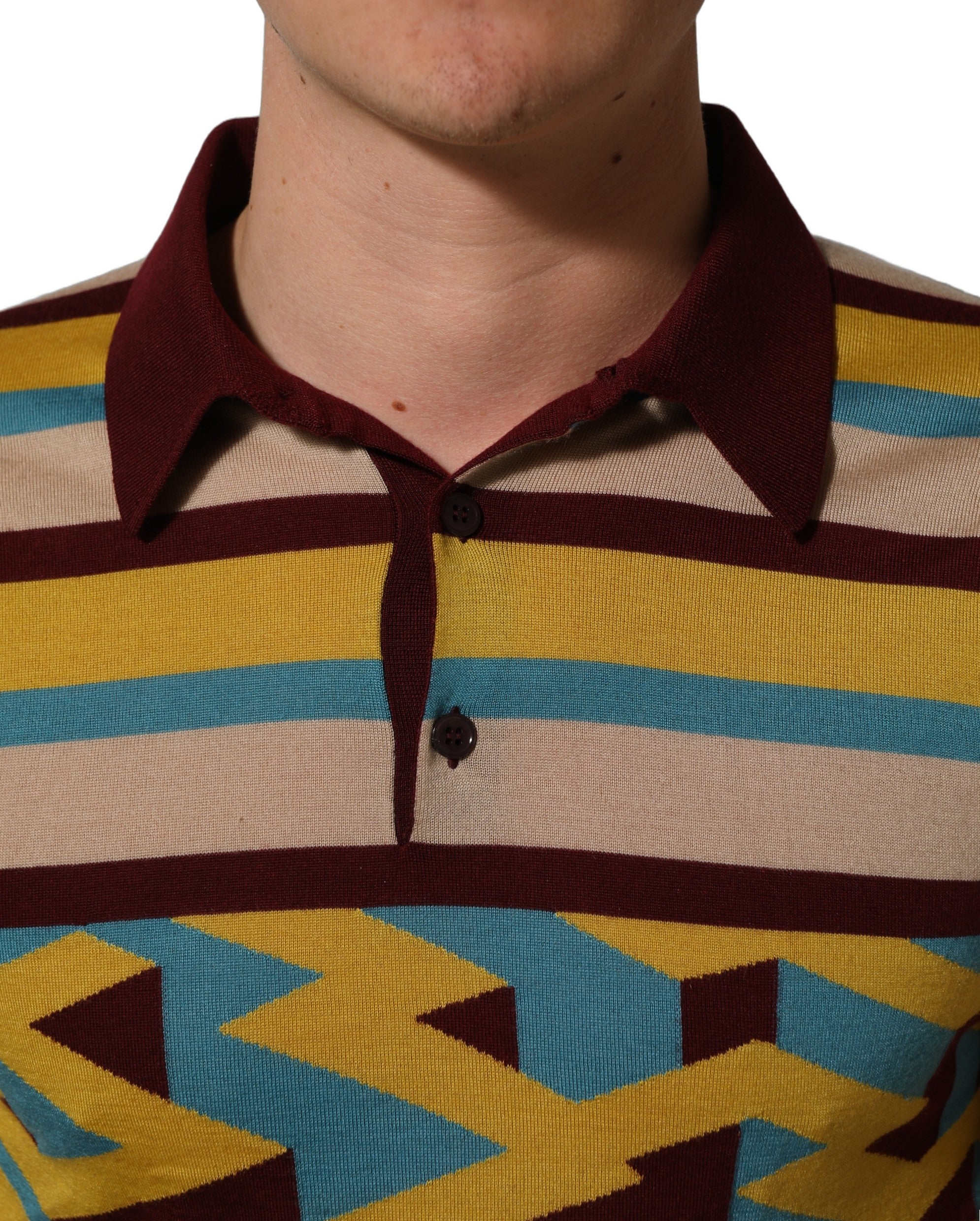Dolce & Gabbana Mehrfarbiger Pullover aus Kaschmirstrick