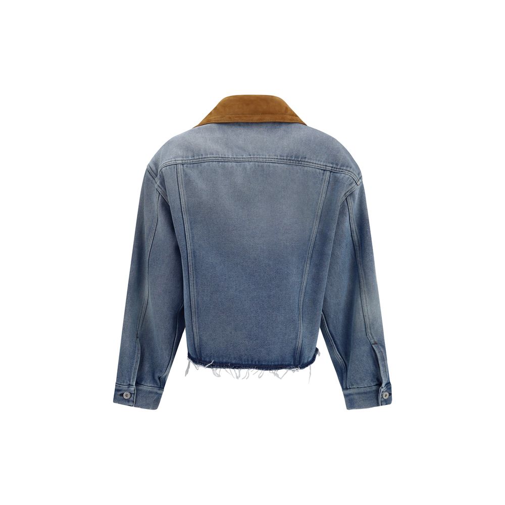 Miu Miu Blaue Jeansjacke aus Baumwolle