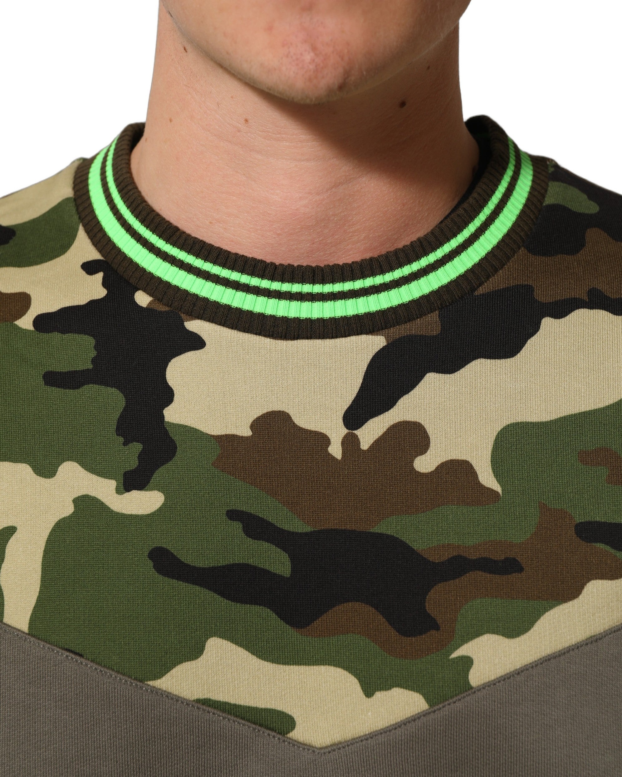 Dolce & Gabbana Mehrfarbiger Camouflage-Pullover für Herren