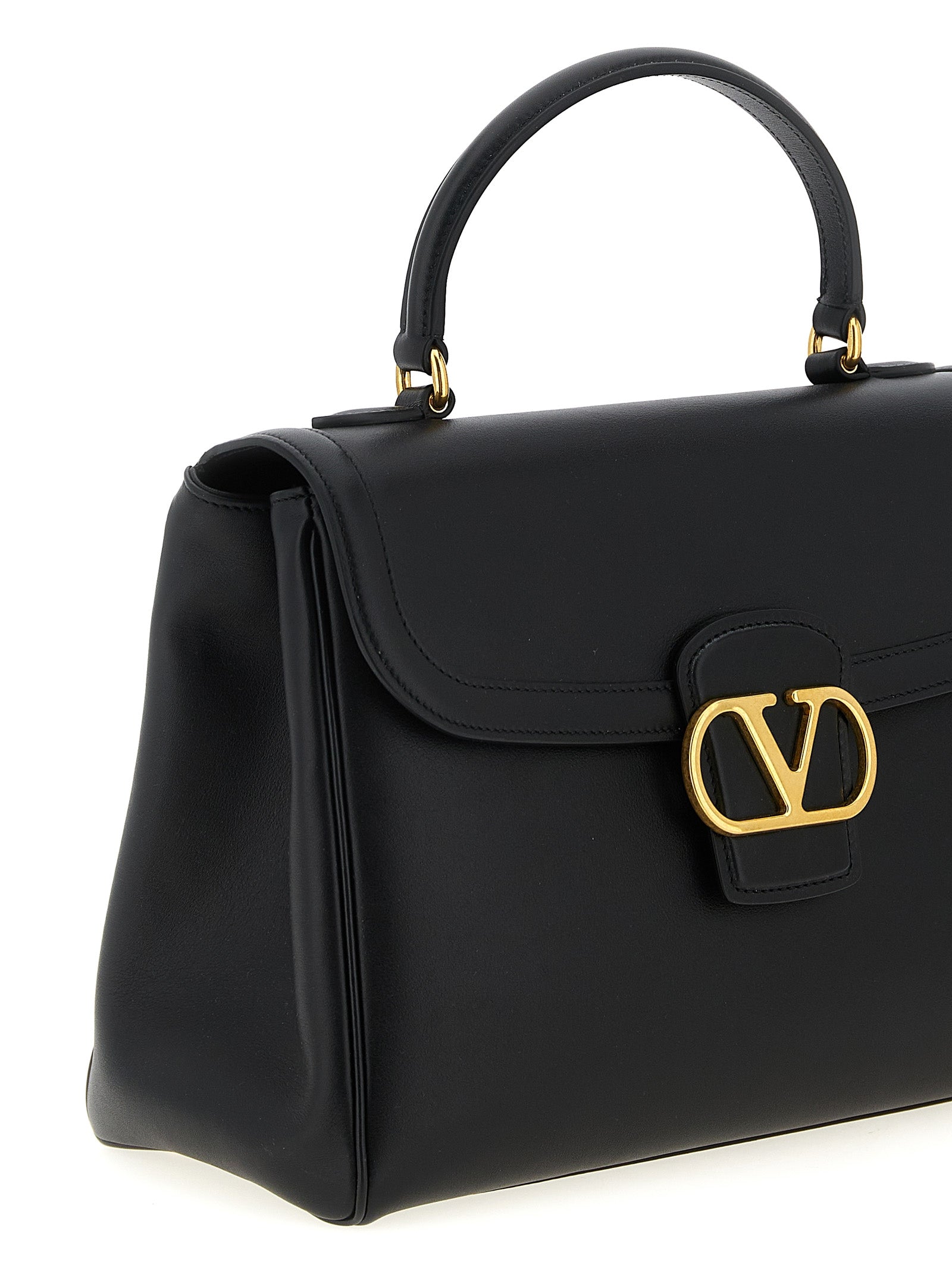 Valentino Garavani Schwarze Kalbsleder-Handtasche