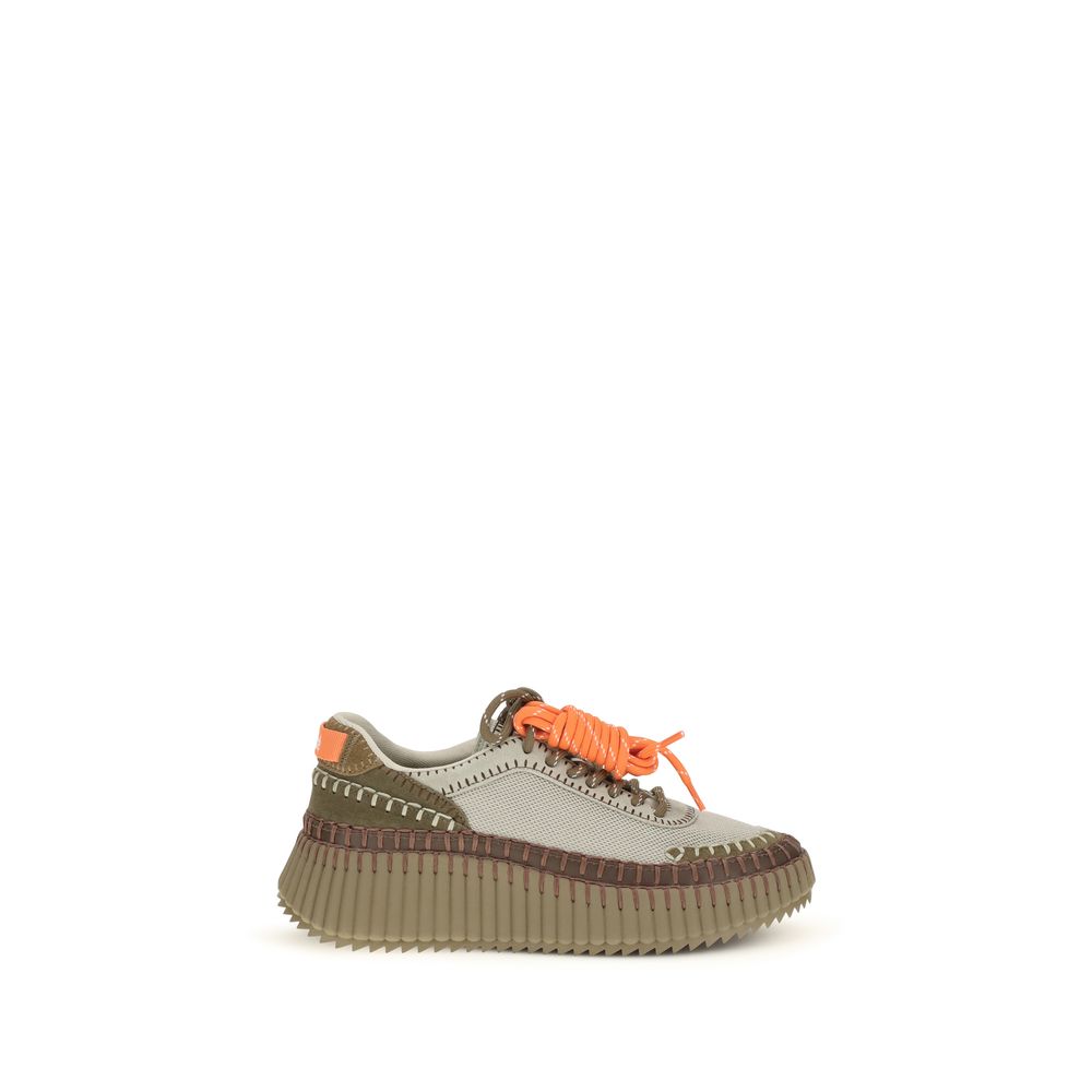 Chloé Zweifarbige Sneaker aus Polyurethan