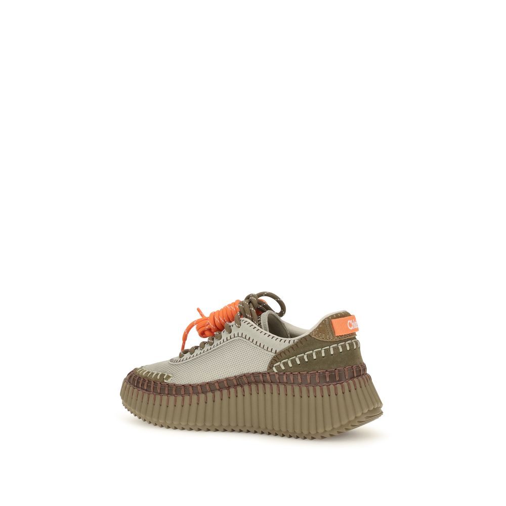 Chloé Zweifarbige Sneaker aus Polyurethan