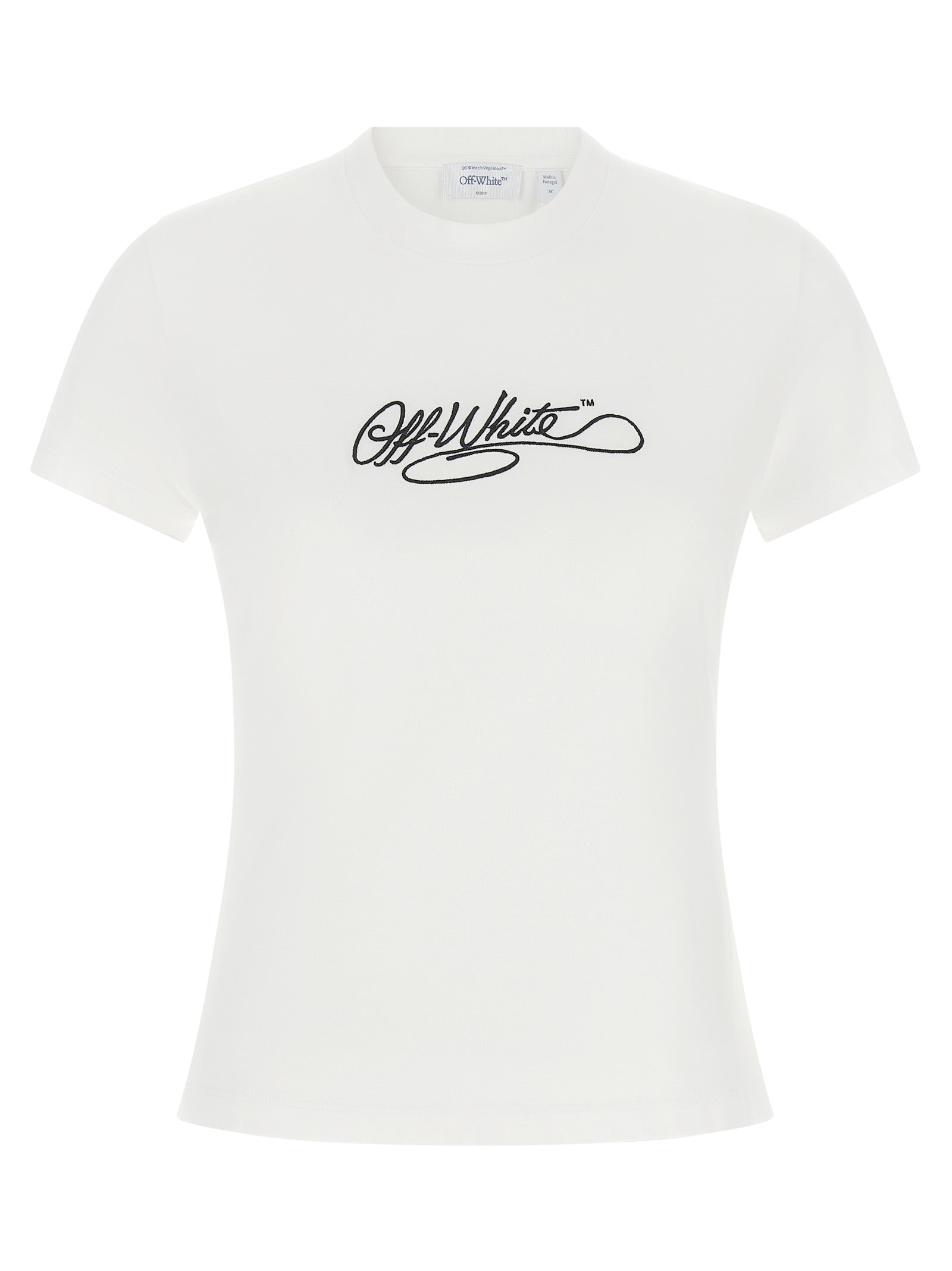 Off-White Weißes Baumwoll-T-Shirt