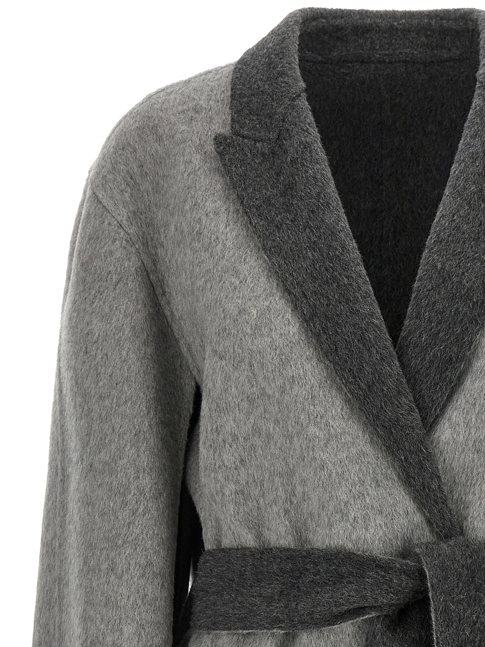 Alberta Ferretti Grauer Wollcardigan