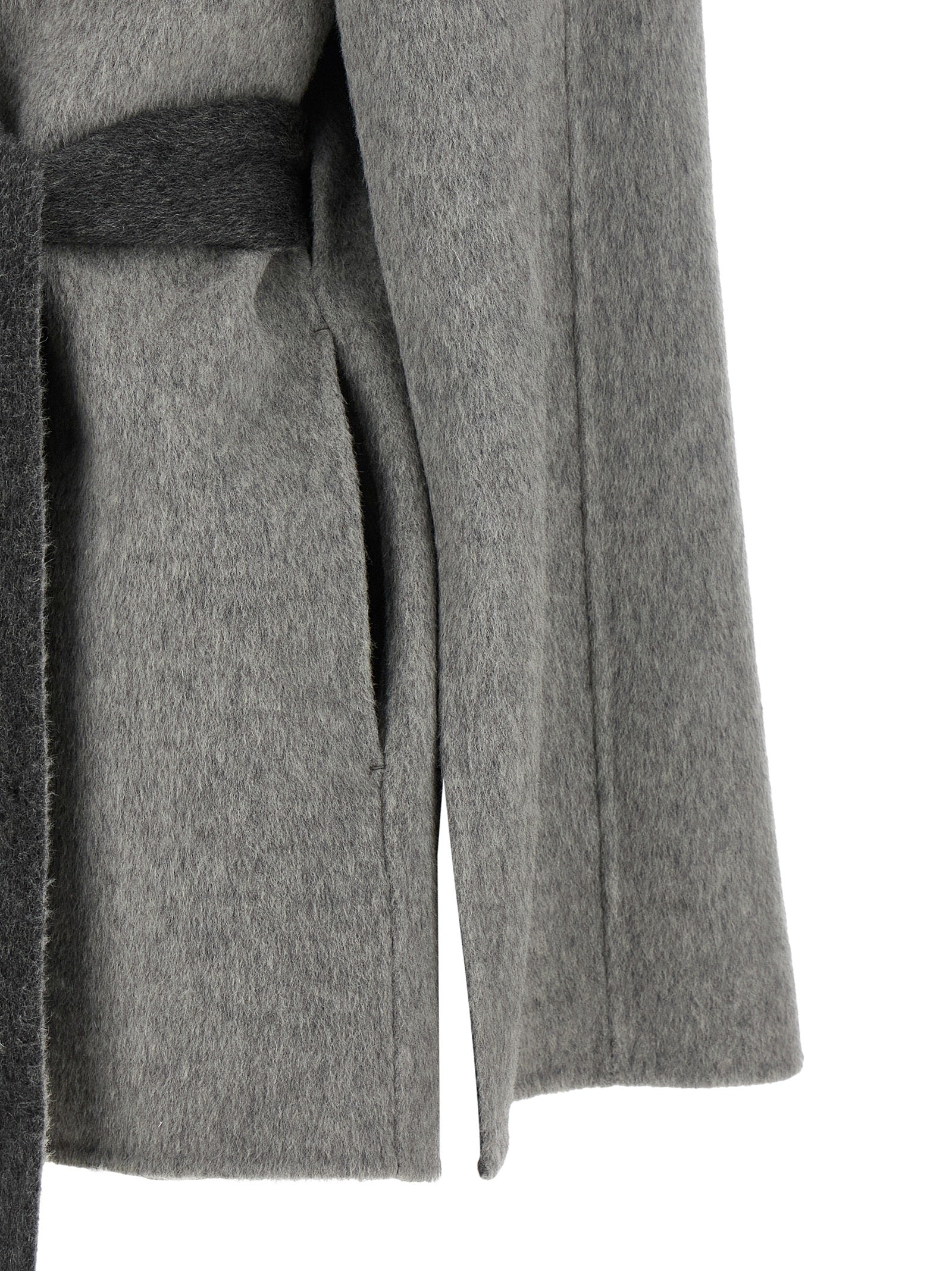 Alberta Ferretti Grauer Wollcardigan