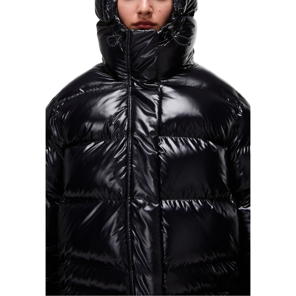 Napapijri Schwarze Steppjacke aus recyceltem Polyester, durchgehend