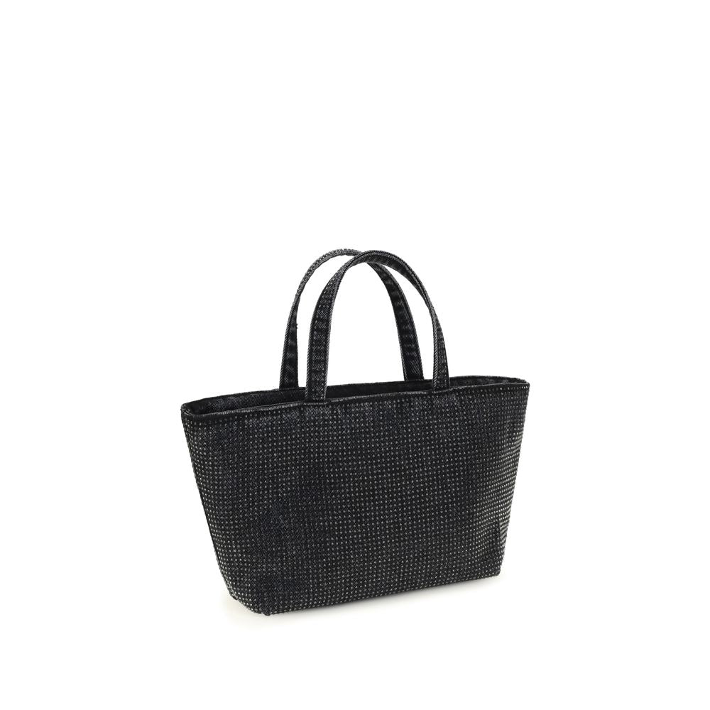 Alexander Wang Graue Baumwoll-Schultertasche