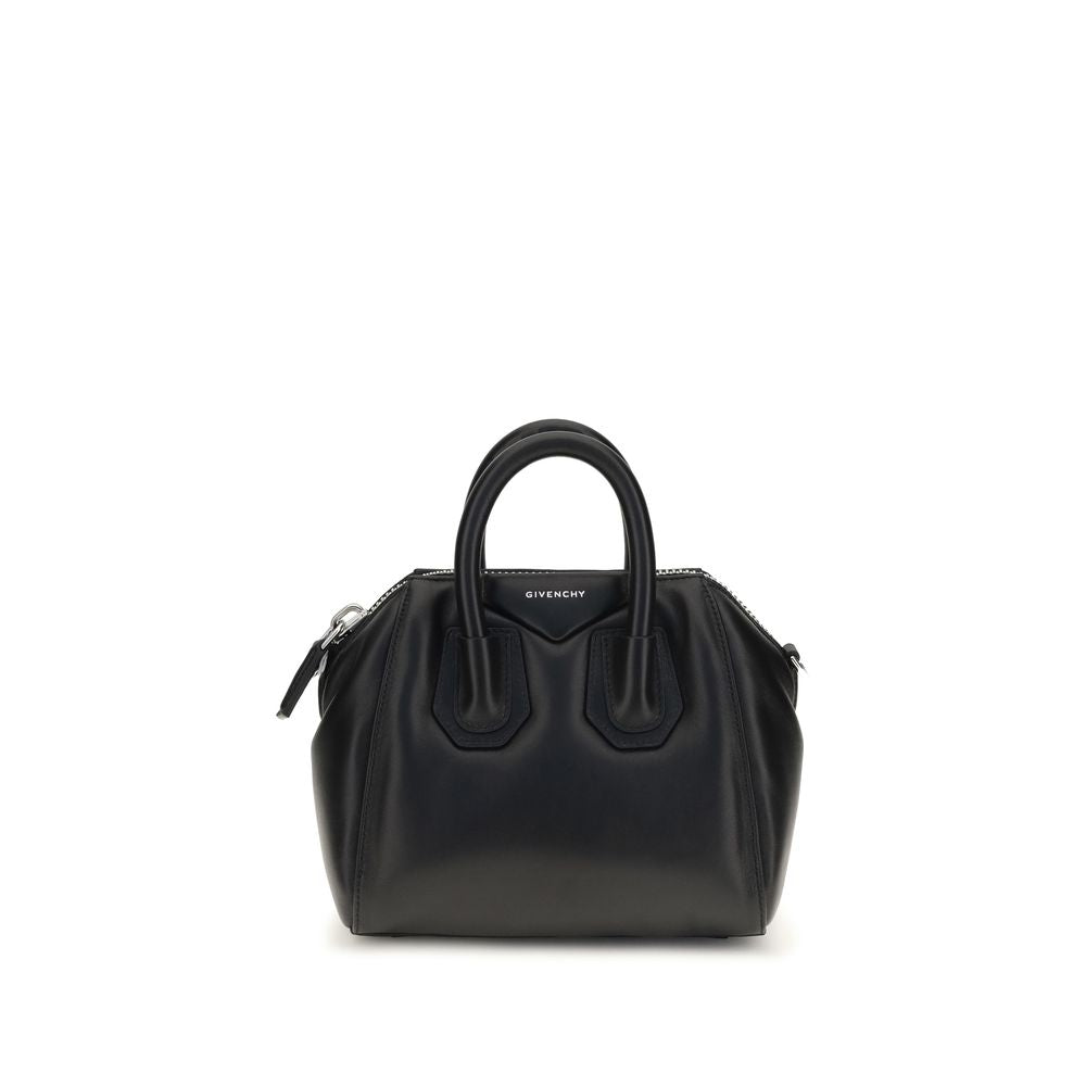 Givenchy Schwarze Lammleder Schultertasche Ovis Aries Aries
