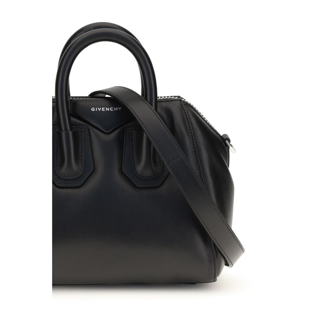 Givenchy Schwarze Lammleder Schultertasche Ovis Aries Aries
