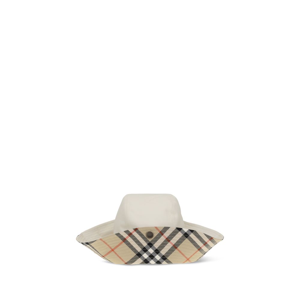 Burberry Weiße Baumwoll-Eimerhut