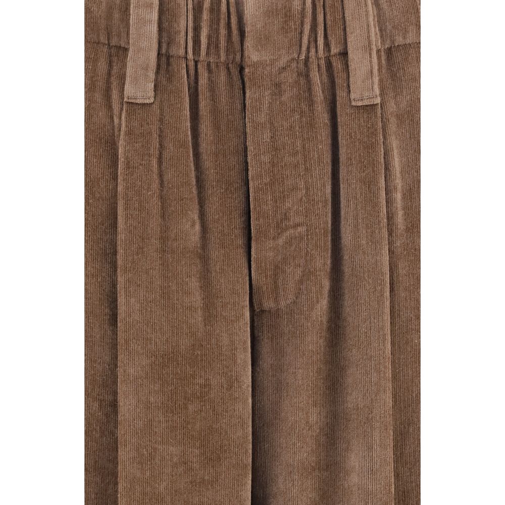 Brunello Cucinelli Braune Viskose-Freizeithose