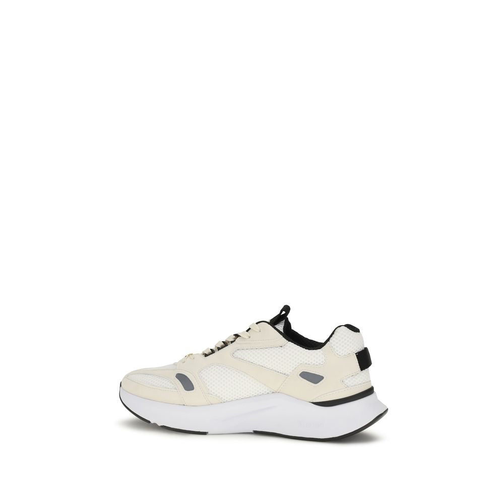 Valentino Garavani Weiße Stoff-Sneaker mit niedrigem Schaft
