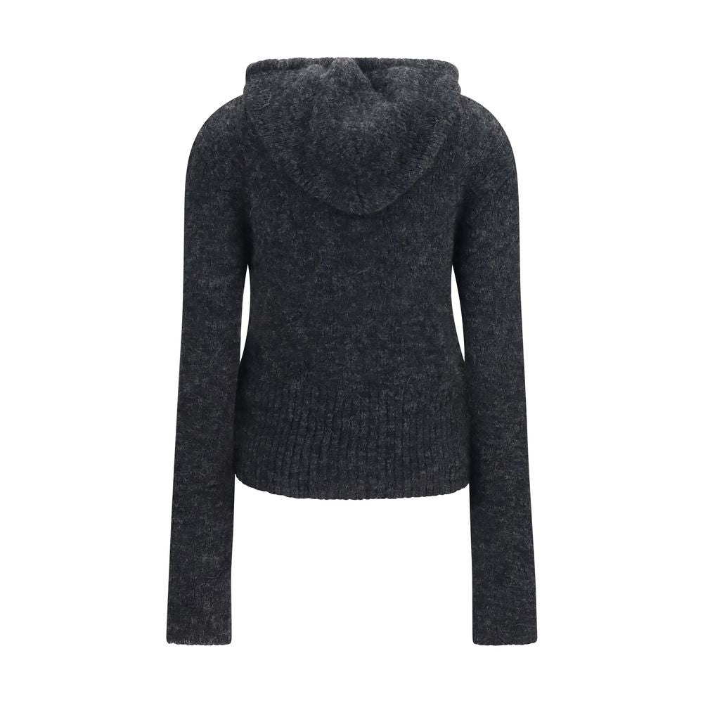 Our Legacy Grauer Kapuzenpullover aus Alpaka (Vicugna Pacos)
