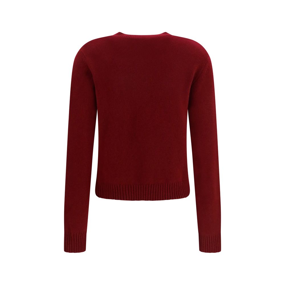 Lisa Yang Kaschmirpullover in Bordeaux