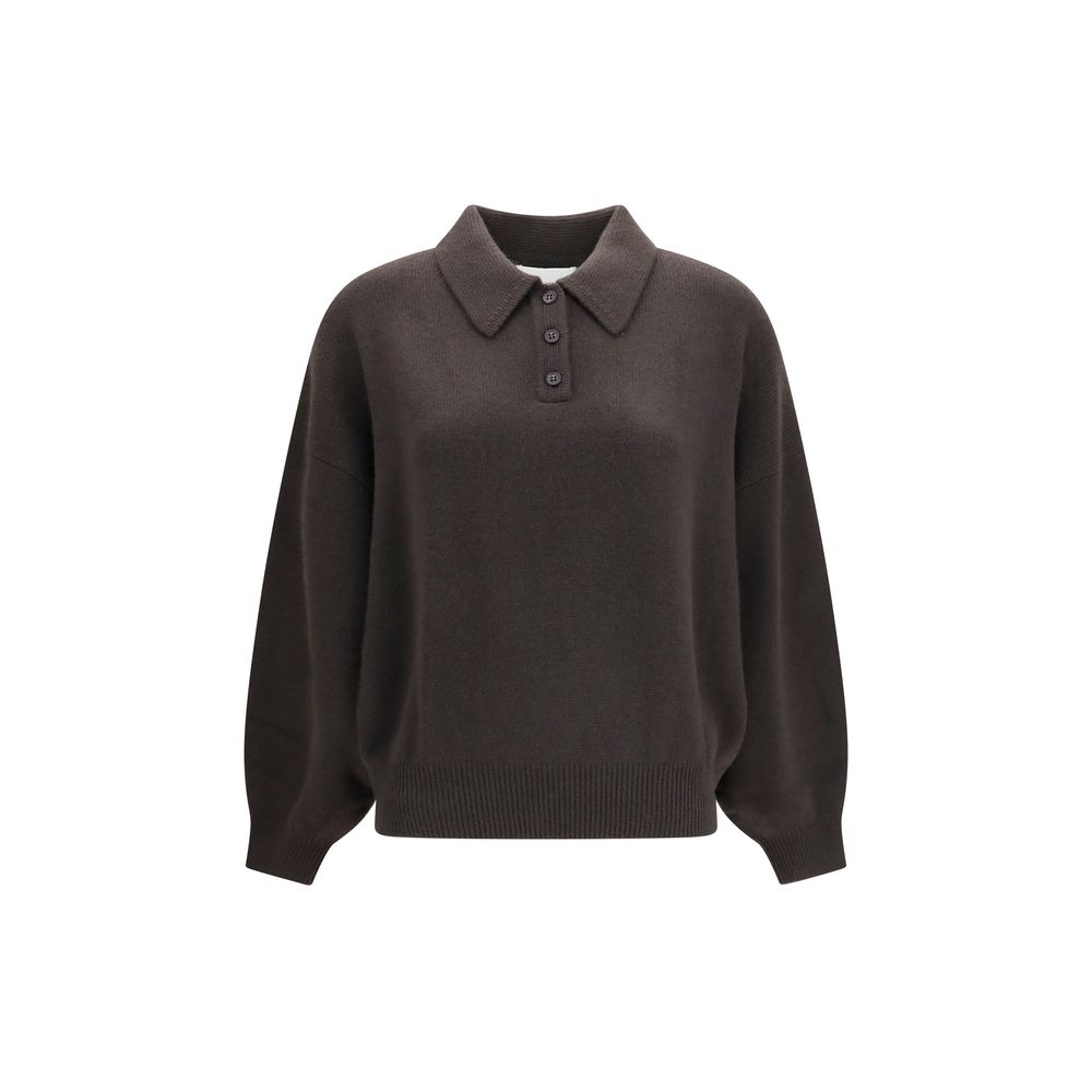 Lisa Yang Brauner Kaschmirpullover