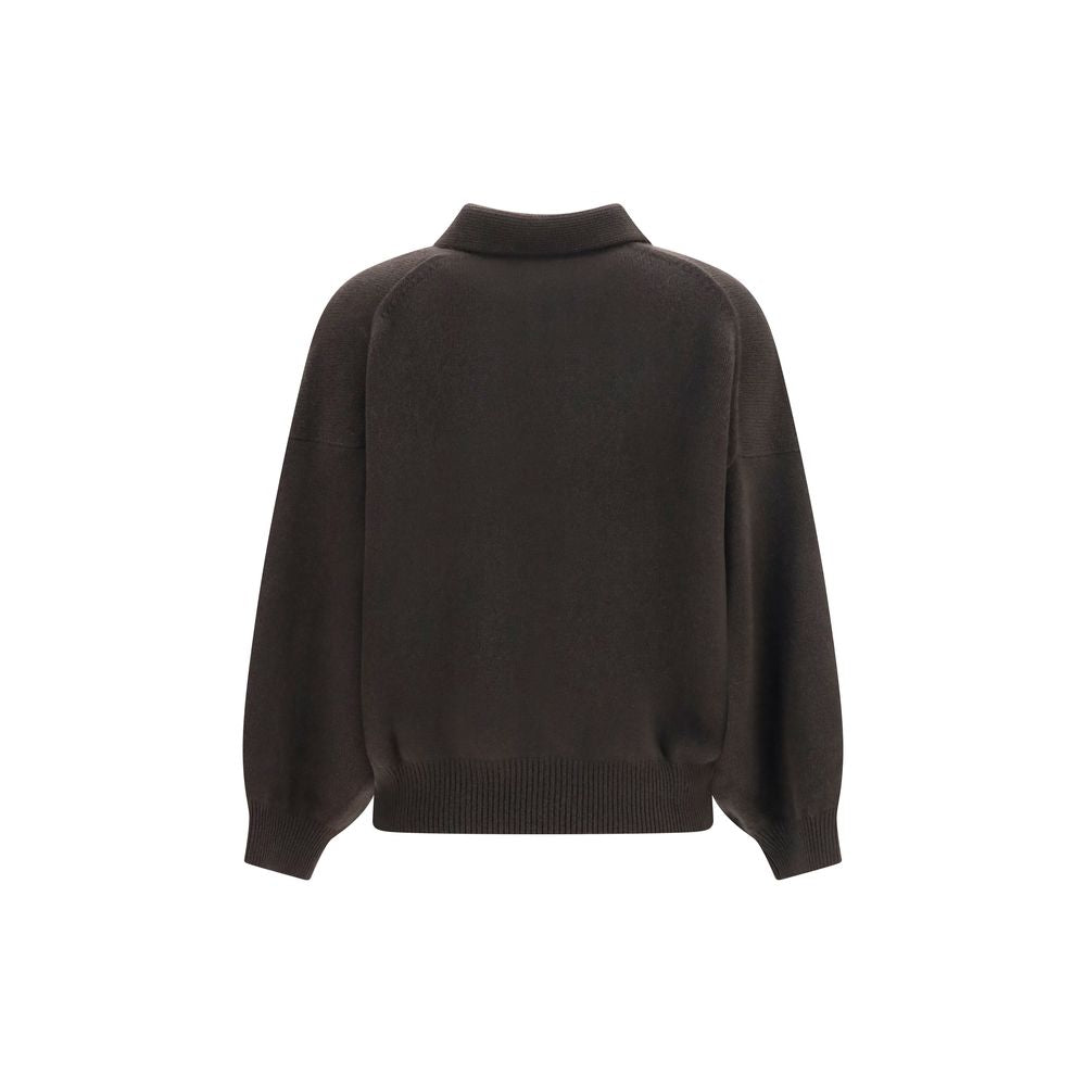 Lisa Yang Brauner Kaschmirpullover