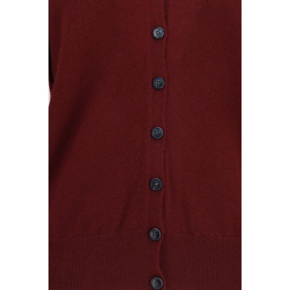 Lisa Yang Kaschmir-Strickjacke in Bordeaux