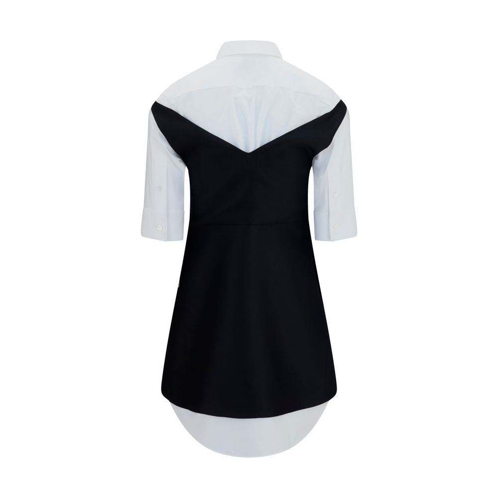 Balenciaga Schwarzes Oves Aries Wollkleid