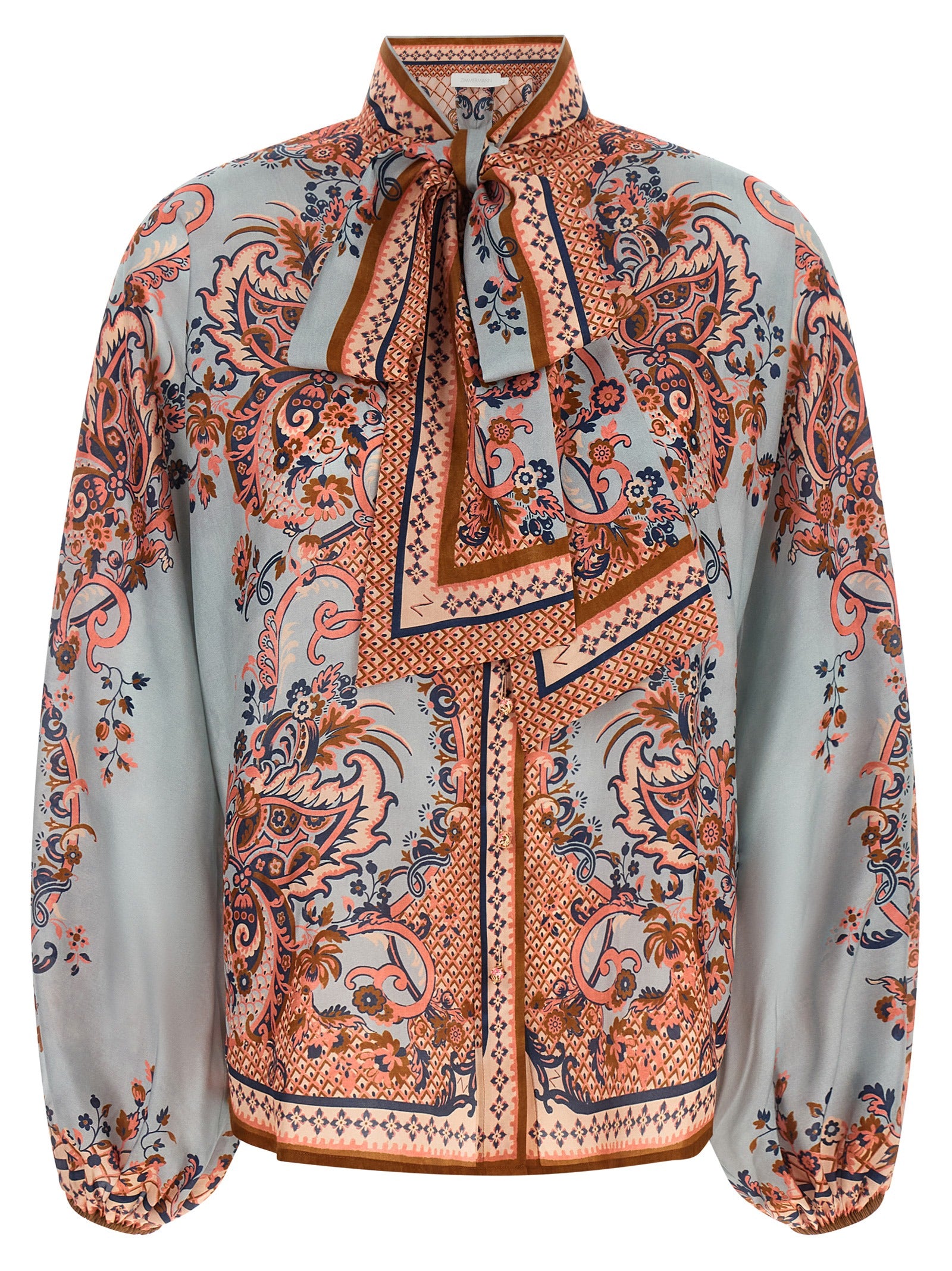 Zimmermann Mehrfarbige Seidenbluse