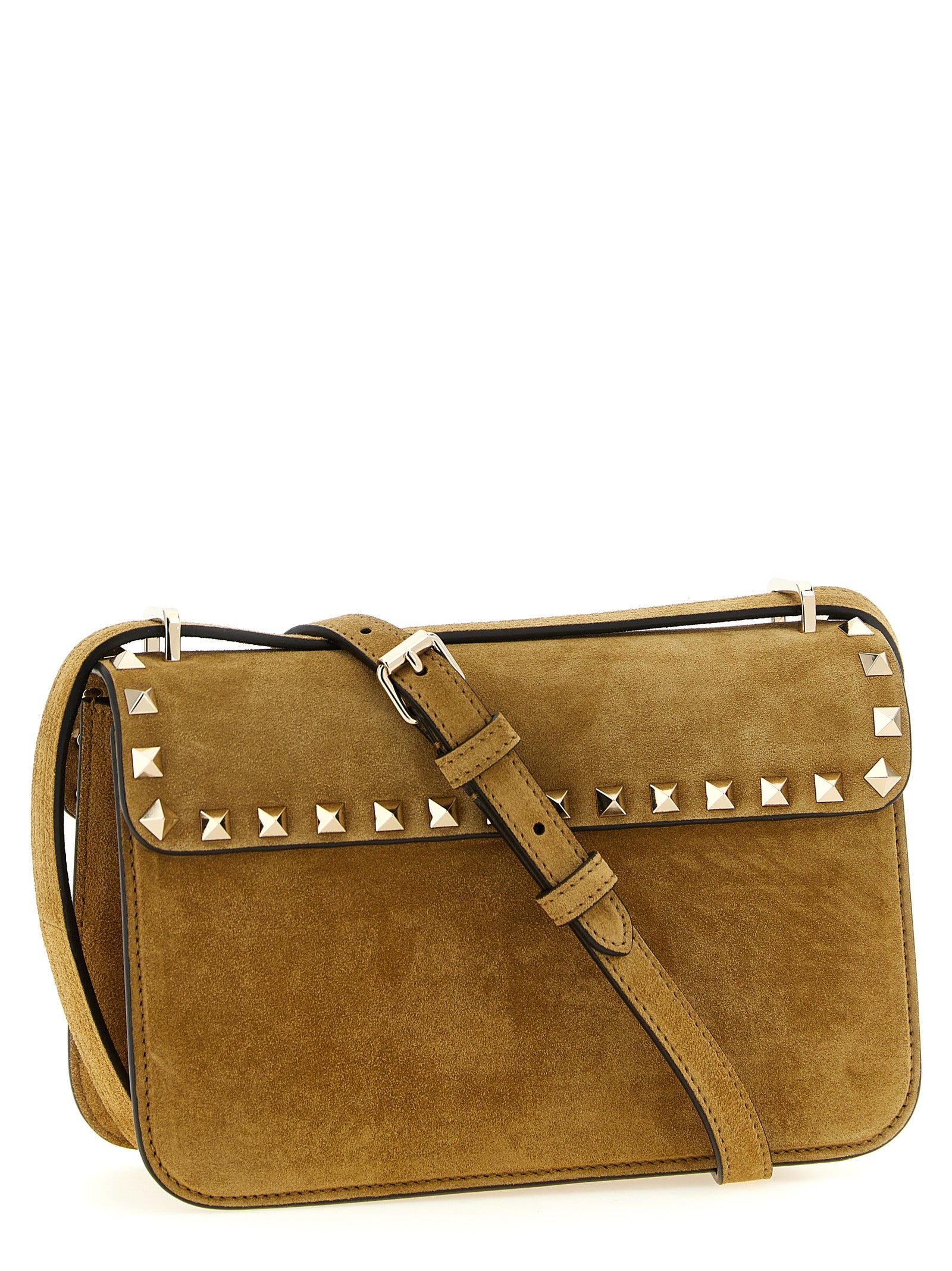 Valentino Garavani Beige Kalbsleder Umhängetasche