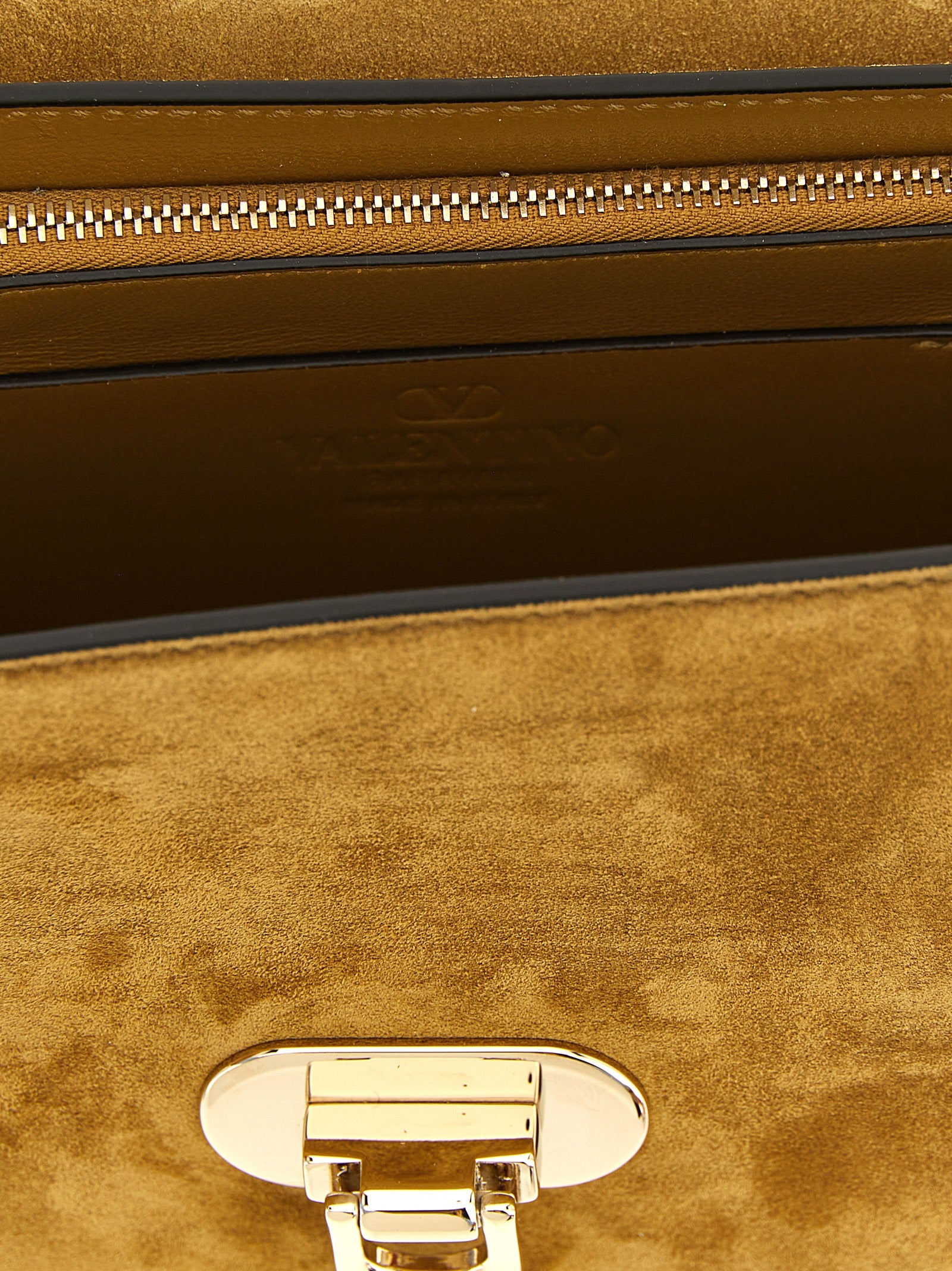 Valentino Garavani Beige Kalbsleder Umhängetasche