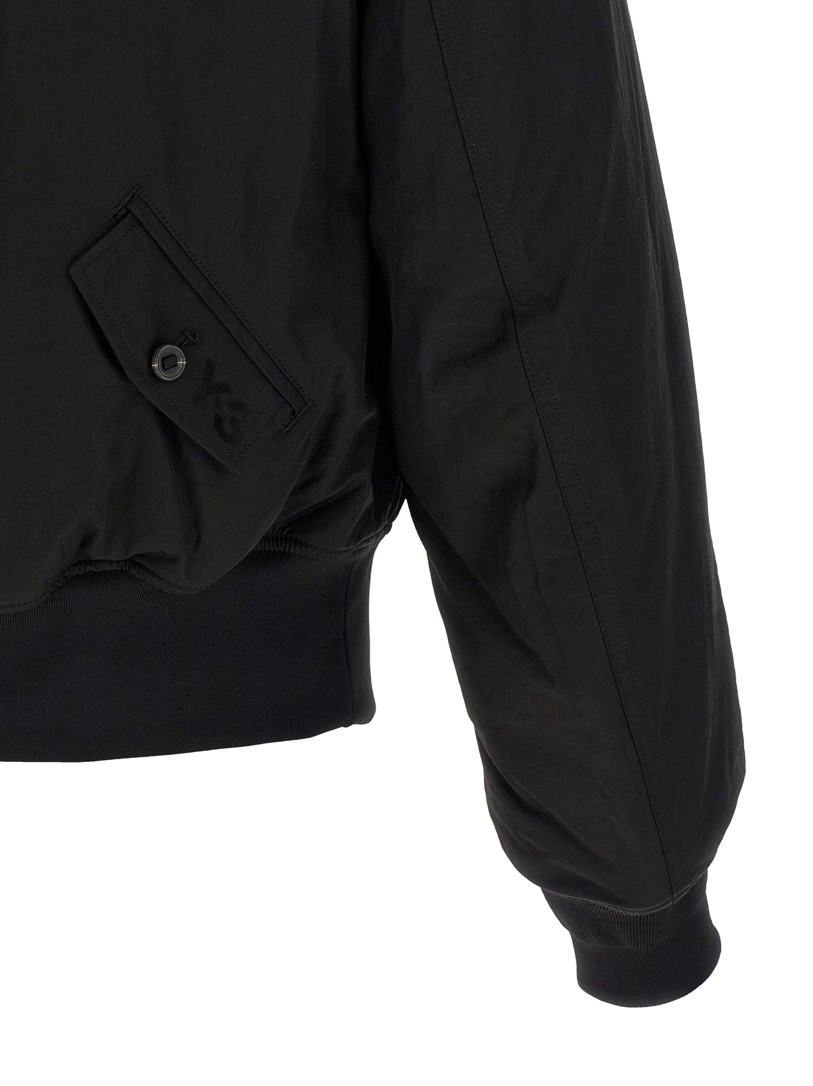 Y-3 Schwarzer Bomber aus Polyamid
