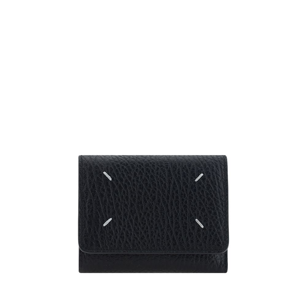 Maison Margiela Schwarzes Kalbsleder Bos Taurus Portemonnaie