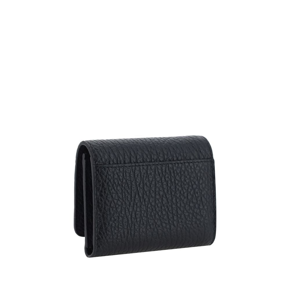 Maison Margiela Schwarzes Kalbsleder Bos Taurus Portemonnaie