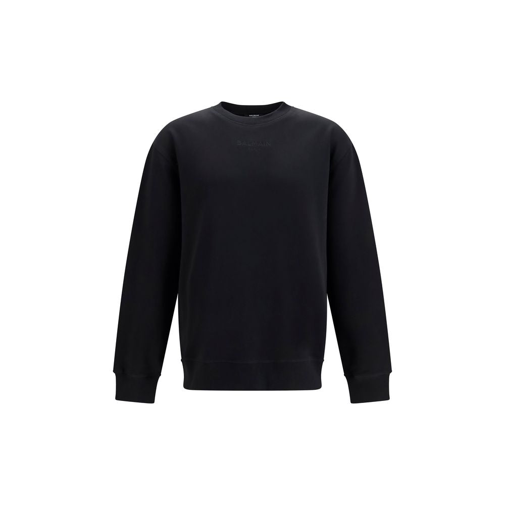 Balmain Schwarzer Baumwoll-Sweatshirt