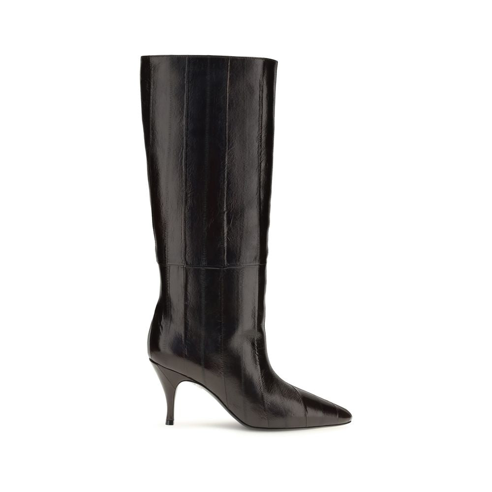 Herbert Levine Braune Kalbsleder Bos Taurus Stiefel