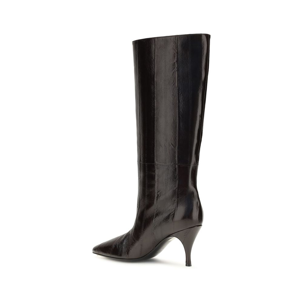 Herbert Levine Braune Kalbsleder Bos Taurus Stiefel