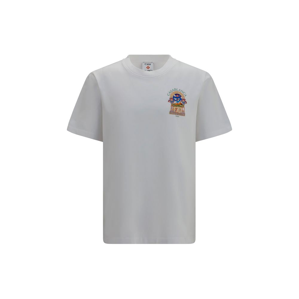 Casablanca Weißes Baumwoll-T-Shirt