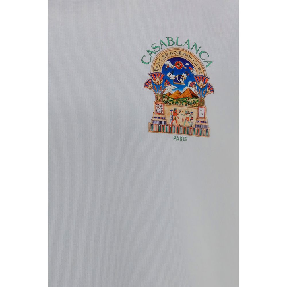 Casablanca Weißes Baumwoll-T-Shirt