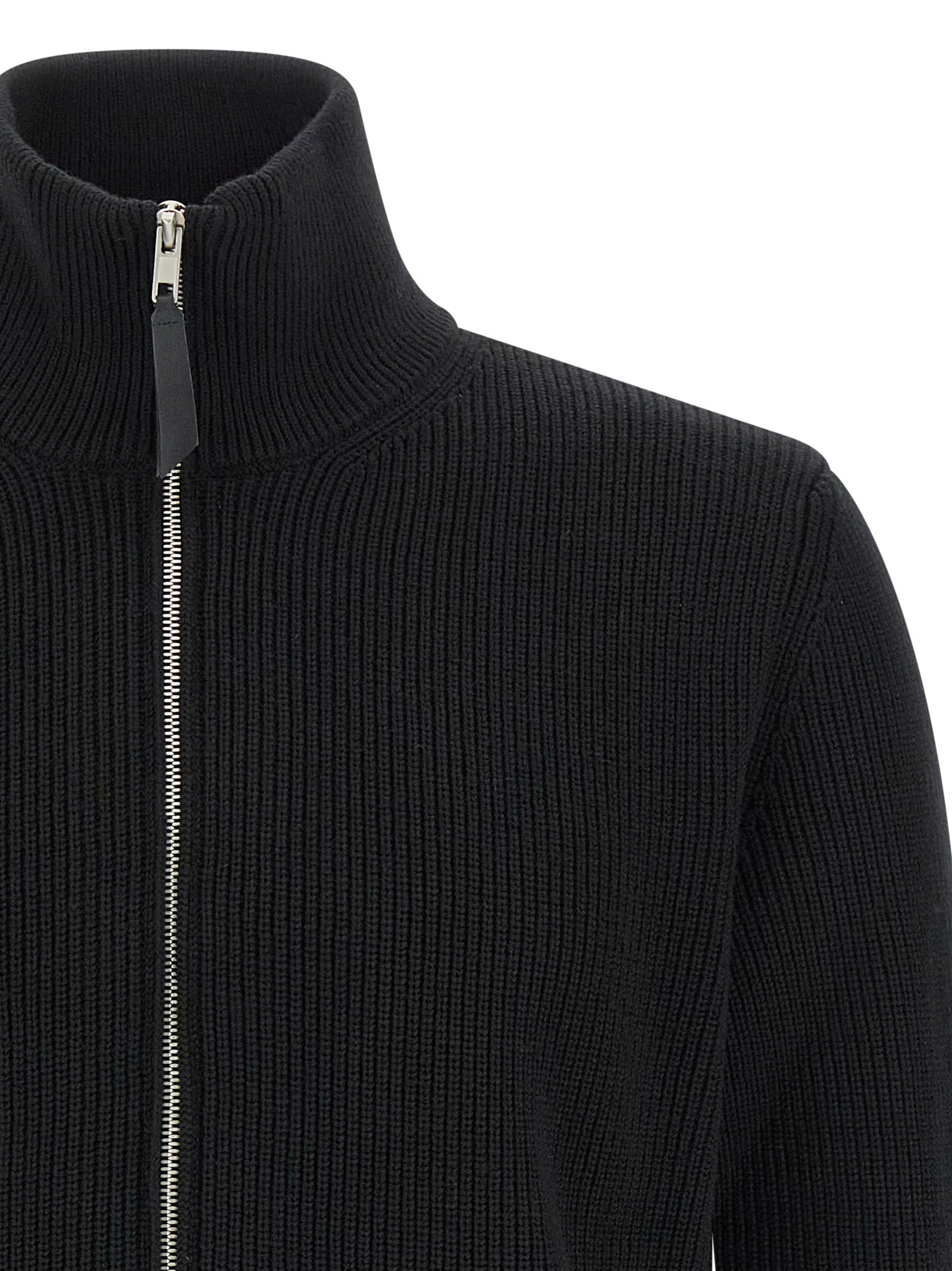 Maison Margiela Schwarzer Baumwollcardigan