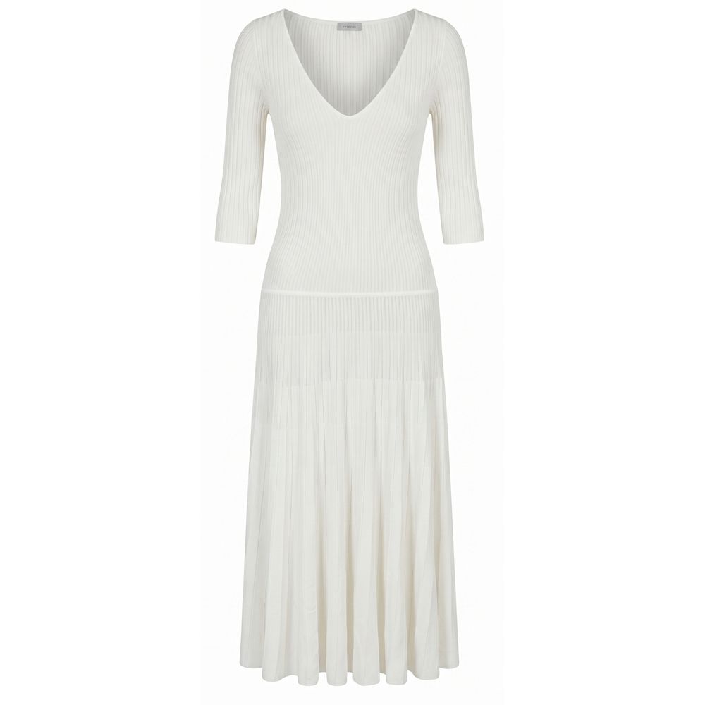 Malo Weißes Baumwollkleid für Frauen