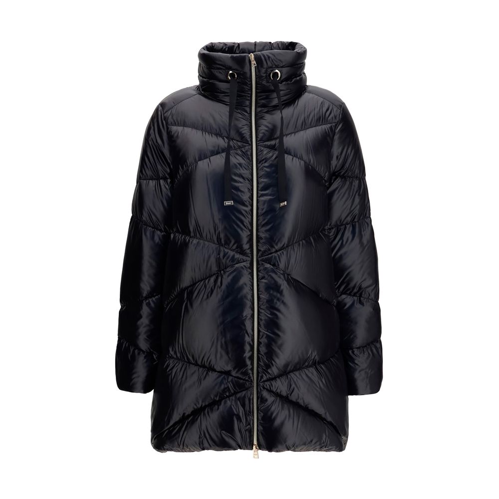 Herno Schwarze Daunenjacke aus Gänsedaunen, durchgehend