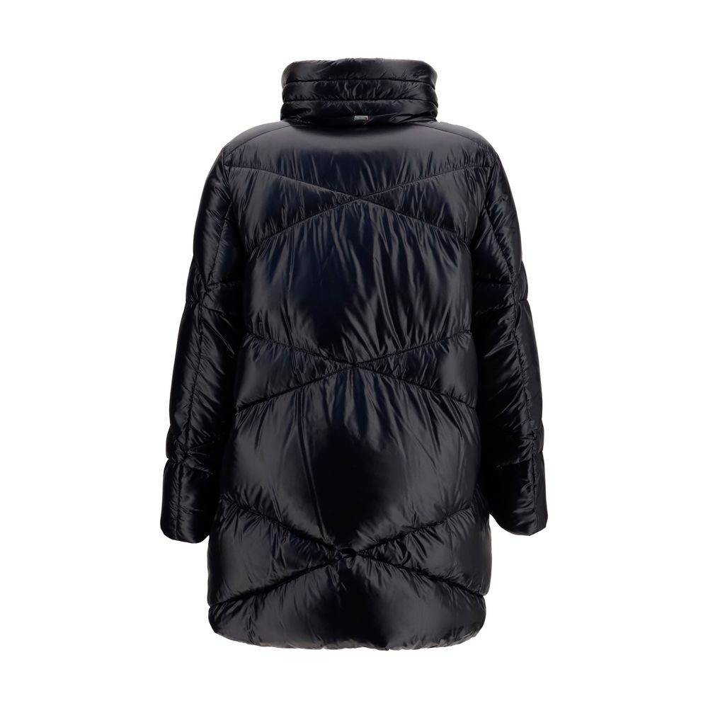 Herno Schwarze Daunenjacke aus Gänsedaunen, durchgehend