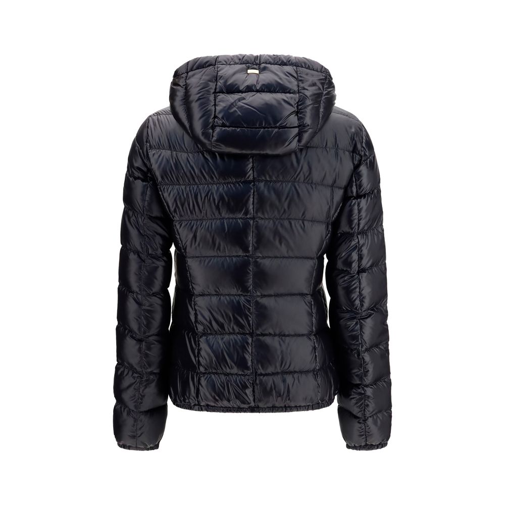 Herno Schwarze Polyamid-Jacke in voller Länge