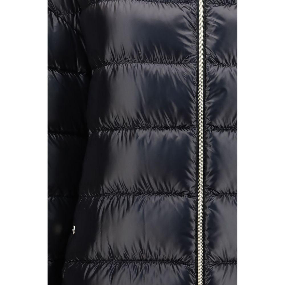 Herno Schwarzer Polyester-Mantel