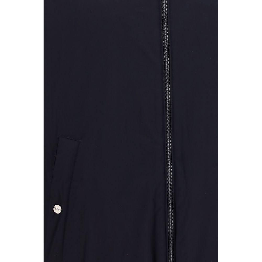 Herno Blaue Daunenjacke in voller Länge