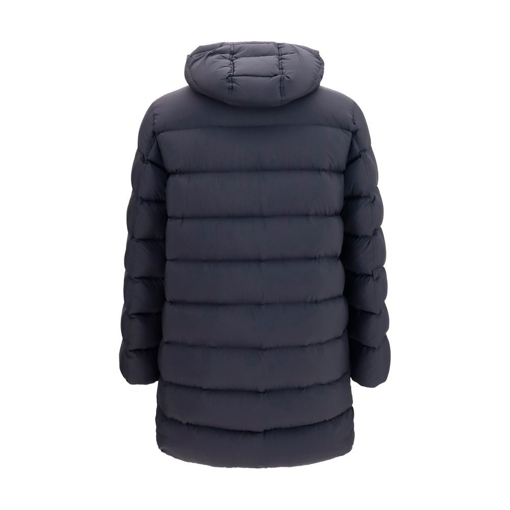 Herno Schwarze Polyamid-Jacke in voller Länge