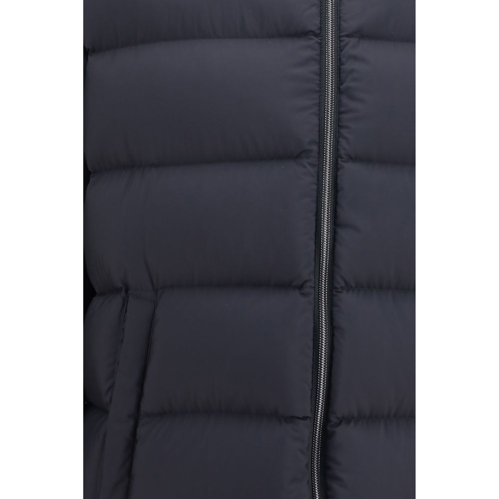 Herno Schwarze Polyamid-Jacke in voller Länge