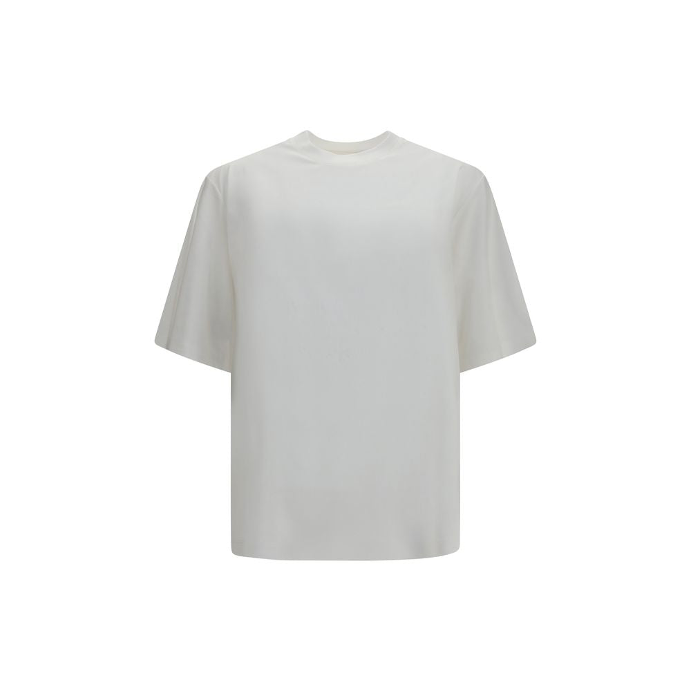 Rohe Weißes Baumwoll-T-Shirt