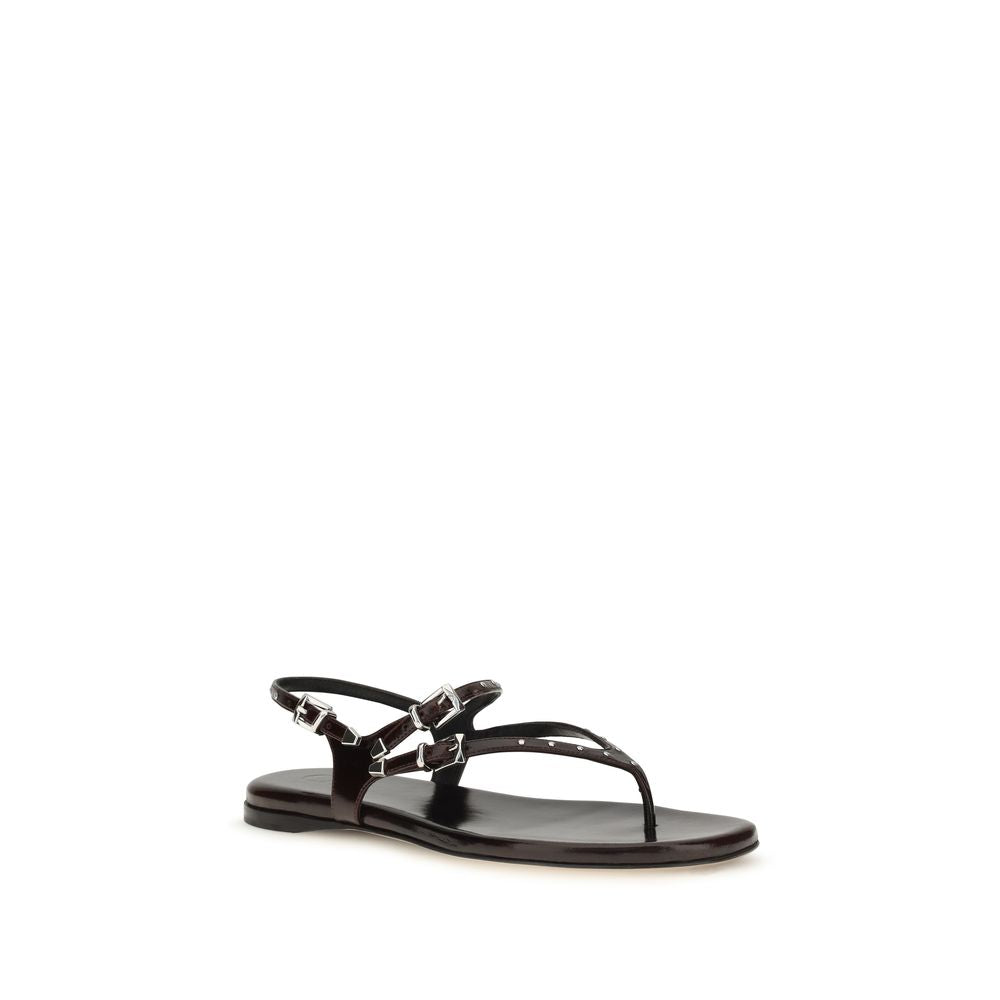 Chloé Schwarze Bos Taurus Kalbsleder-Sandalen
