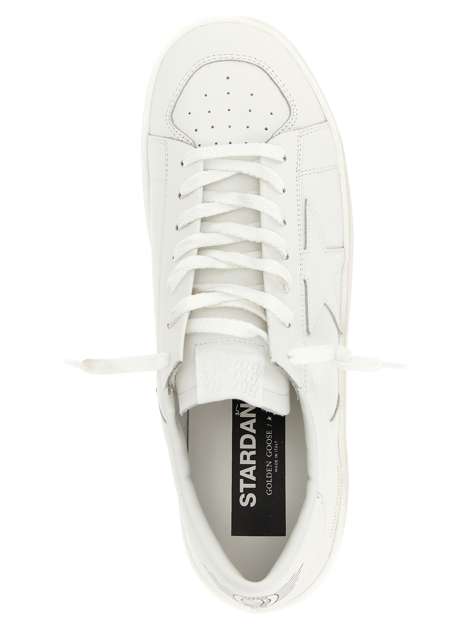Golden Goose Weiße Sneaker aus Rindsleder mit niedrigem Schaft